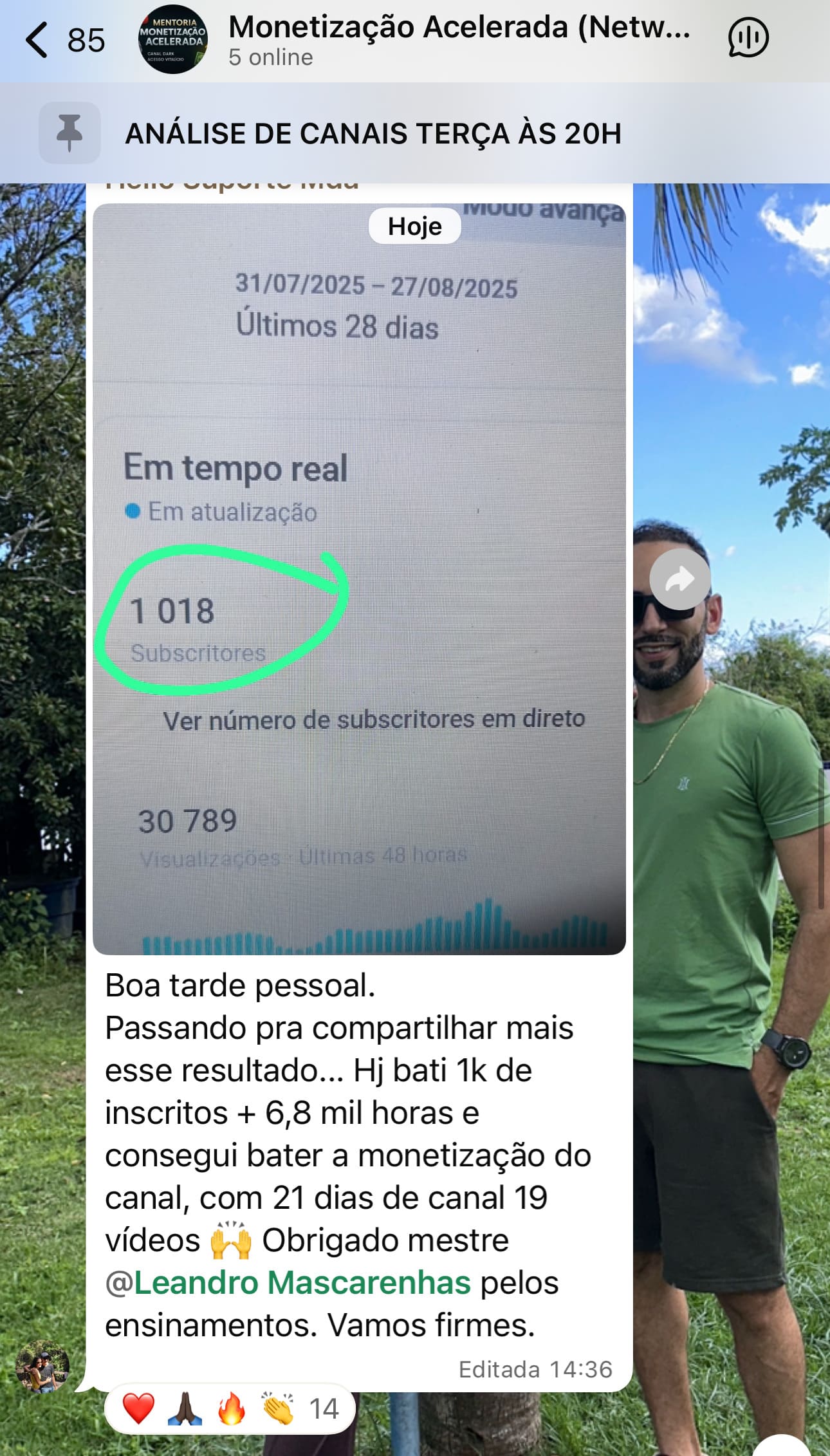 Resultado do aluno 1