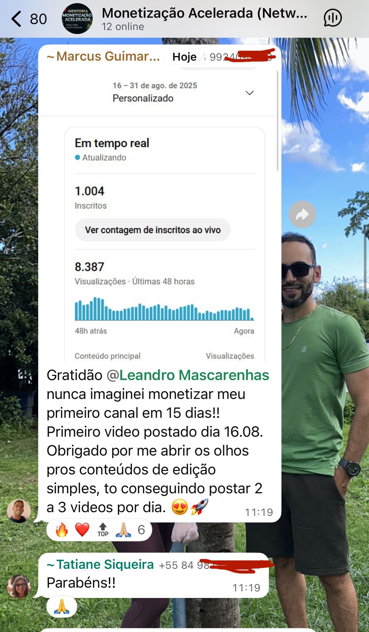 Resultado do aluno 3