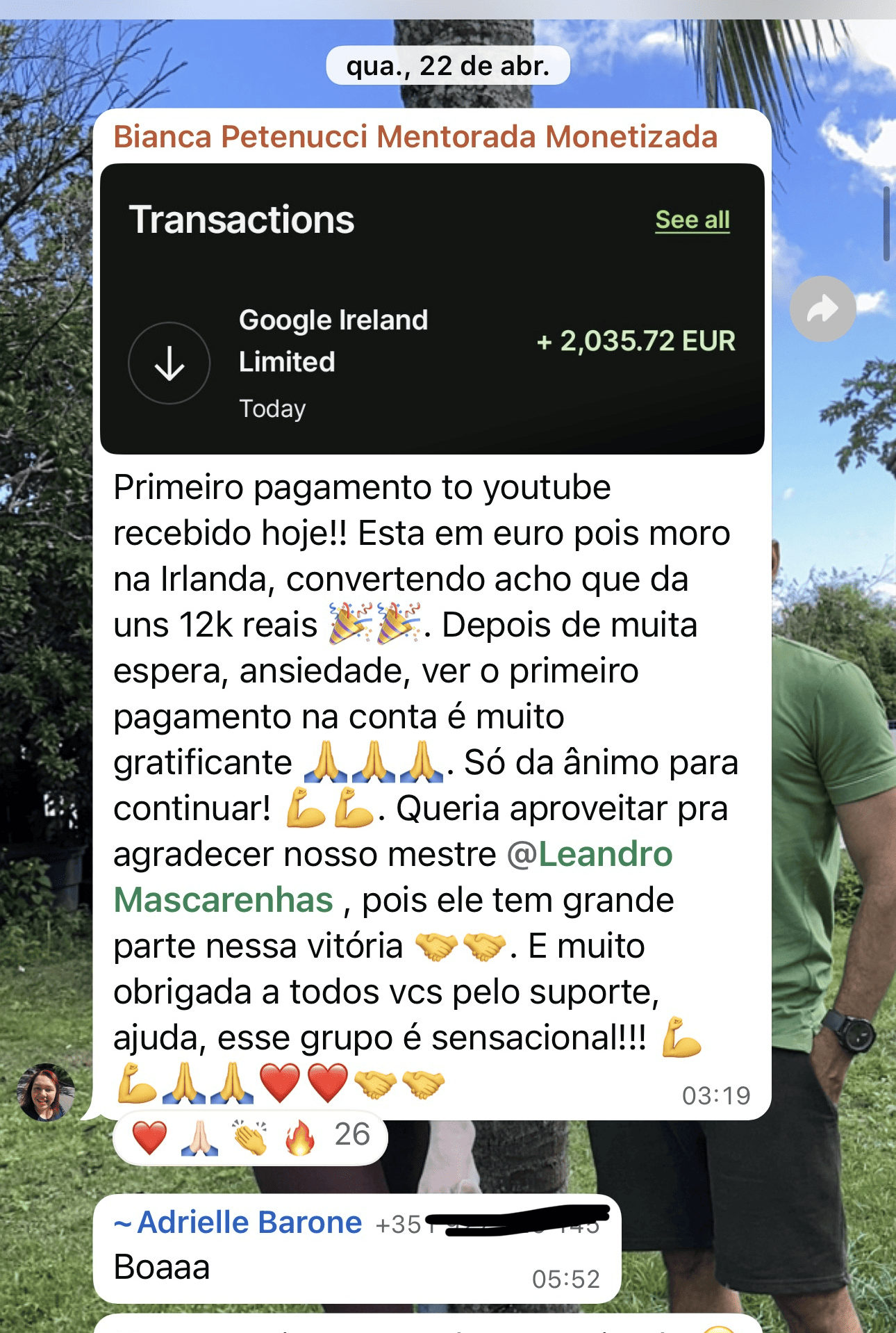 Resultado de aluna Bianca
