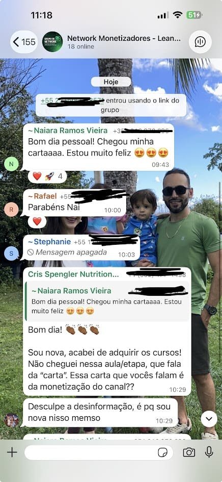 Carta AdSense da aluna Naiara