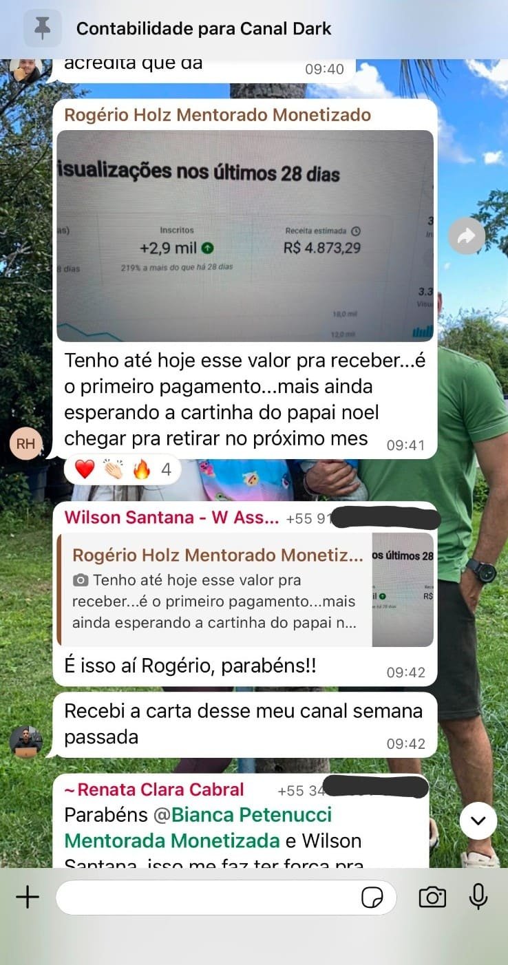 Resultado de aluno Rogério